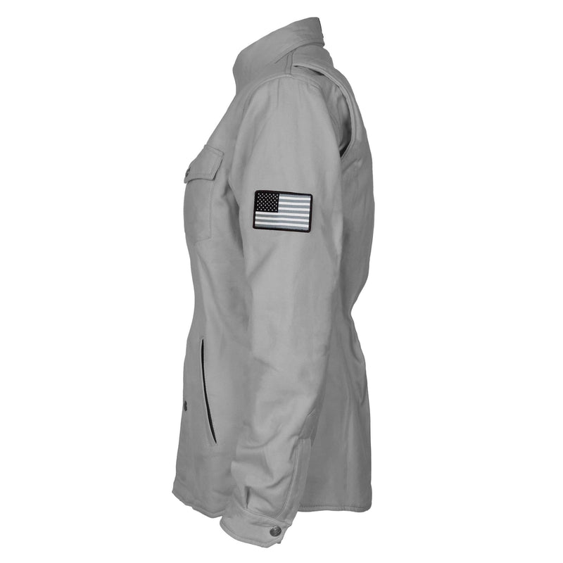 Load image into Gallery viewer, Protective Flannel Shirt for Women - Grey Solid