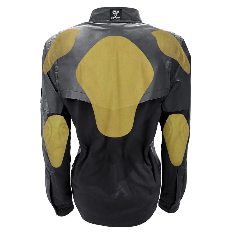 Load image into Gallery viewer, Flannel Reflective Shirt "Nightfall Nebula" for Women - Black