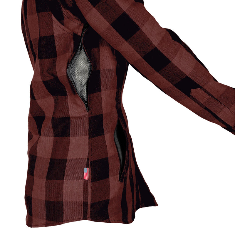 Load image into Gallery viewer, Protective Flannel Shirt for Women - Brown Checkered