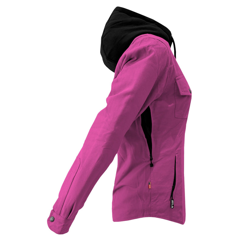 Load image into Gallery viewer, Protective Flannel Hoodie For Women - Pink Solid