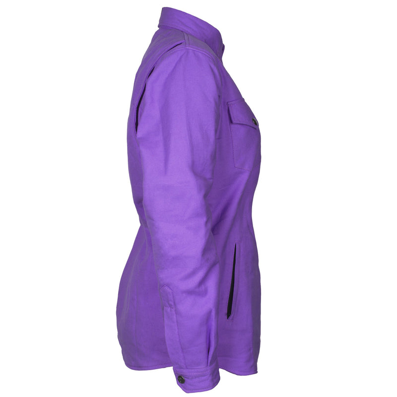 Load image into Gallery viewer, Protective Flannel Shirt for Women - Purple Solid