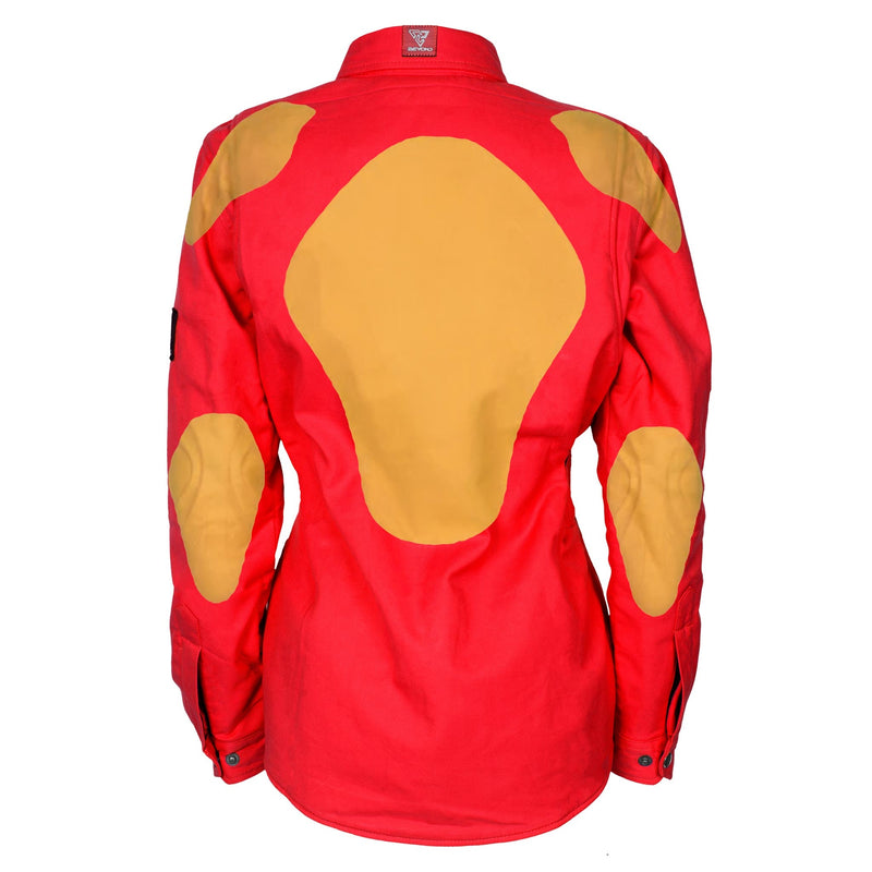 Load image into Gallery viewer, Protective Flannel Shirt for Women - Red Solid