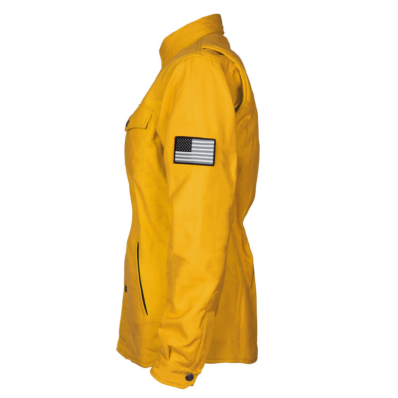Load image into Gallery viewer, Protective Flannel Shirt for Women - Yellow Solid
