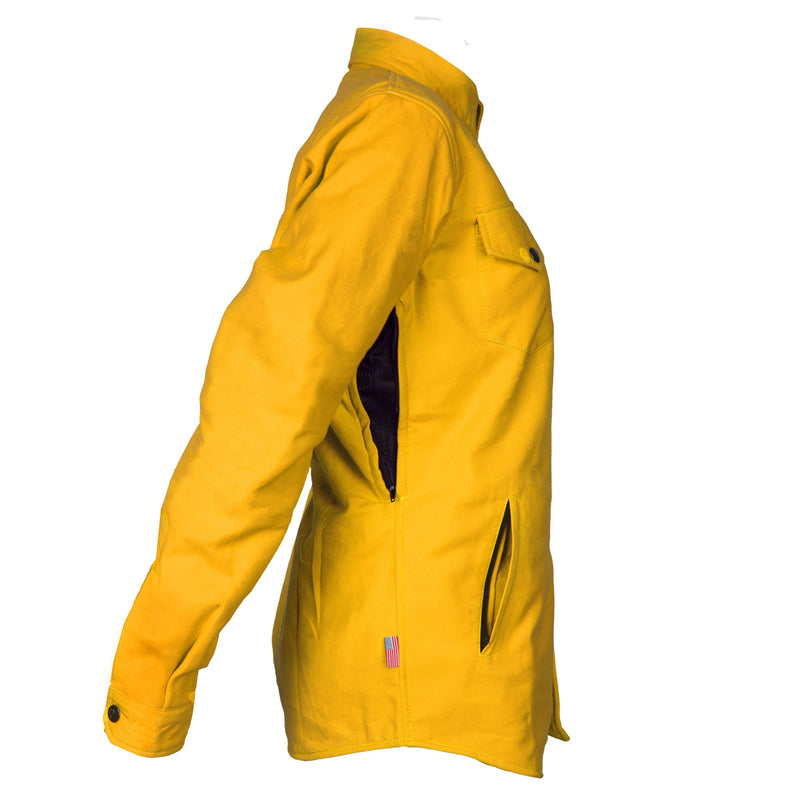 Load image into Gallery viewer, Protective Flannel Shirt for Women - Yellow Solid