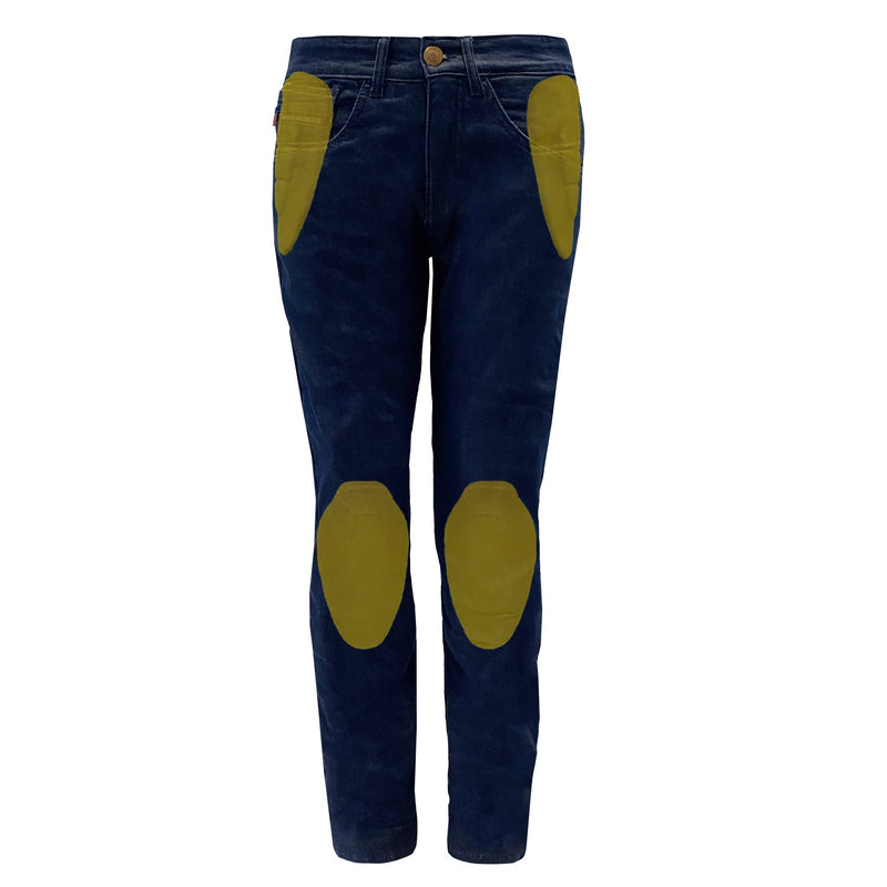 Load image into Gallery viewer, Straight Leg Protective Denim Pants (Jeans) for Women - Indigo Blue
