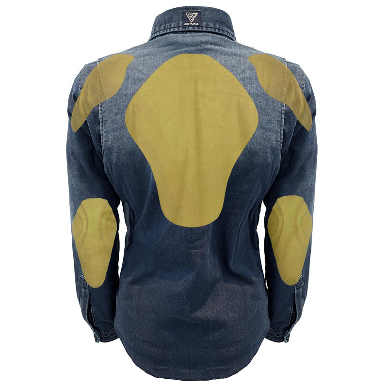 Load image into Gallery viewer, Protective Jeans Jacket for Women - Faded Blue
