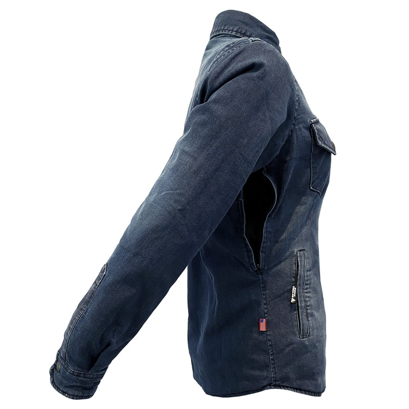 Load image into Gallery viewer, Protective Jeans Jacket for Women - Faded Blue
