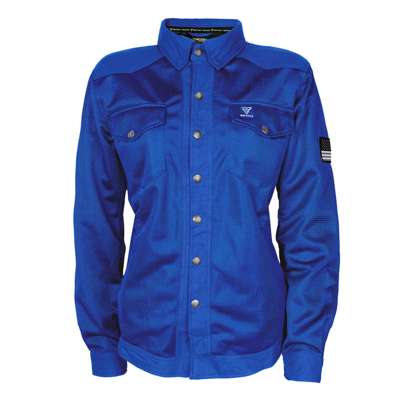Load image into Gallery viewer, Protective Summer Mesh Shirt for Women - Blue Solid