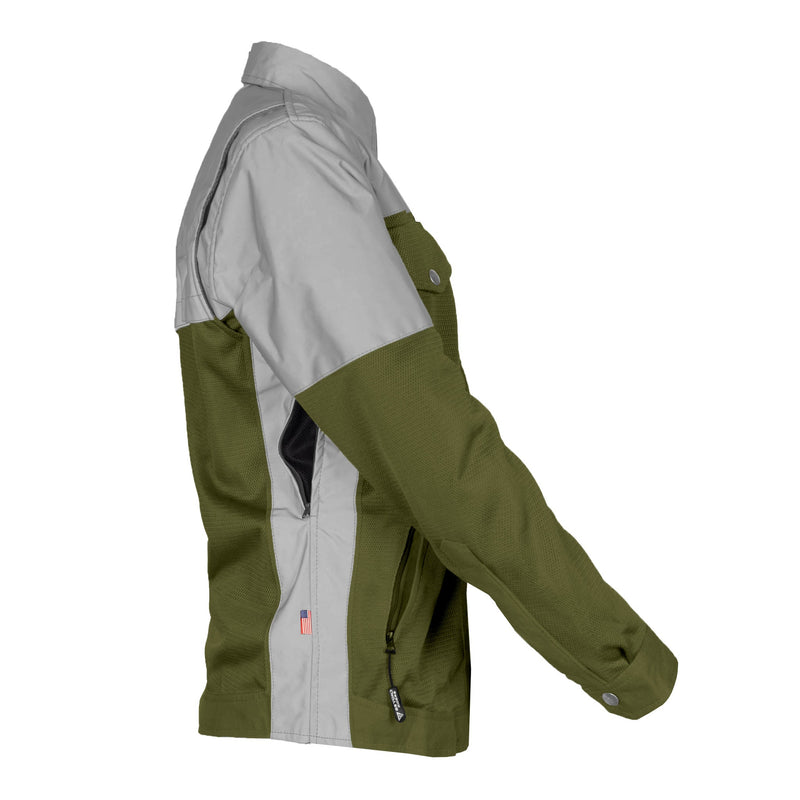 Load image into Gallery viewer, Summer Mesh Reflective Shirt Army Green Eclipse for Women