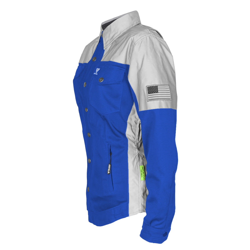 Load image into Gallery viewer, Summer Mesh Reflective Shirt Blue Eclipse for Women