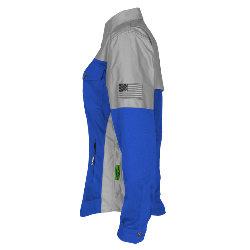 Load image into Gallery viewer, Summer Mesh Reflective Shirt Blue Eclipse for Women