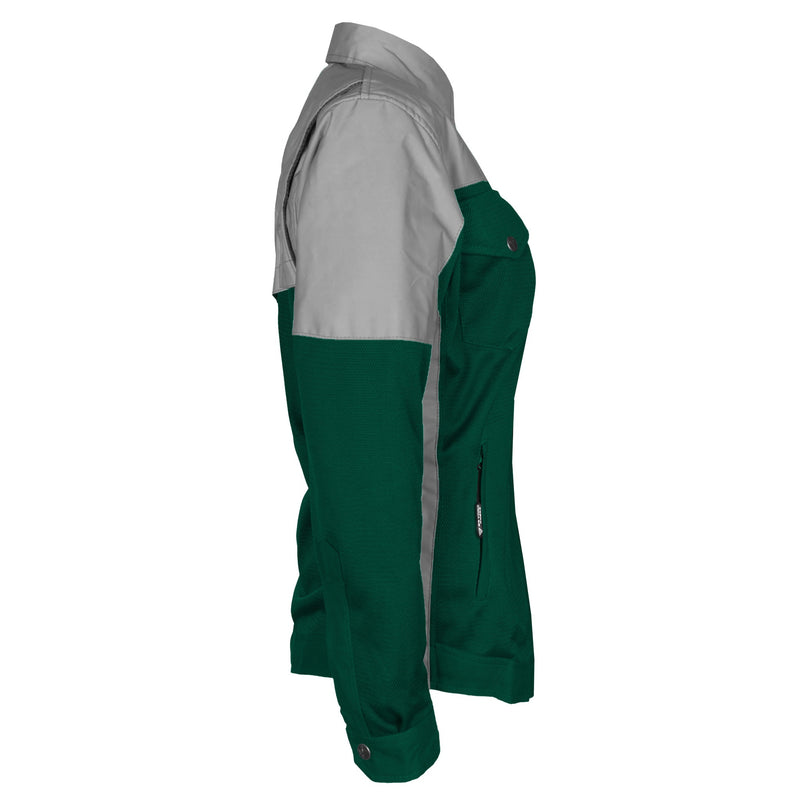 Load image into Gallery viewer, Summer Mesh Reflective Shirt Dark Green Eclipse for Women - with Pads