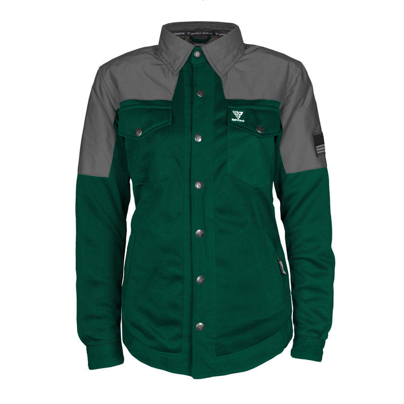 Load image into Gallery viewer, Summer Mesh Reflective Shirt Dark Green Nebula for Women