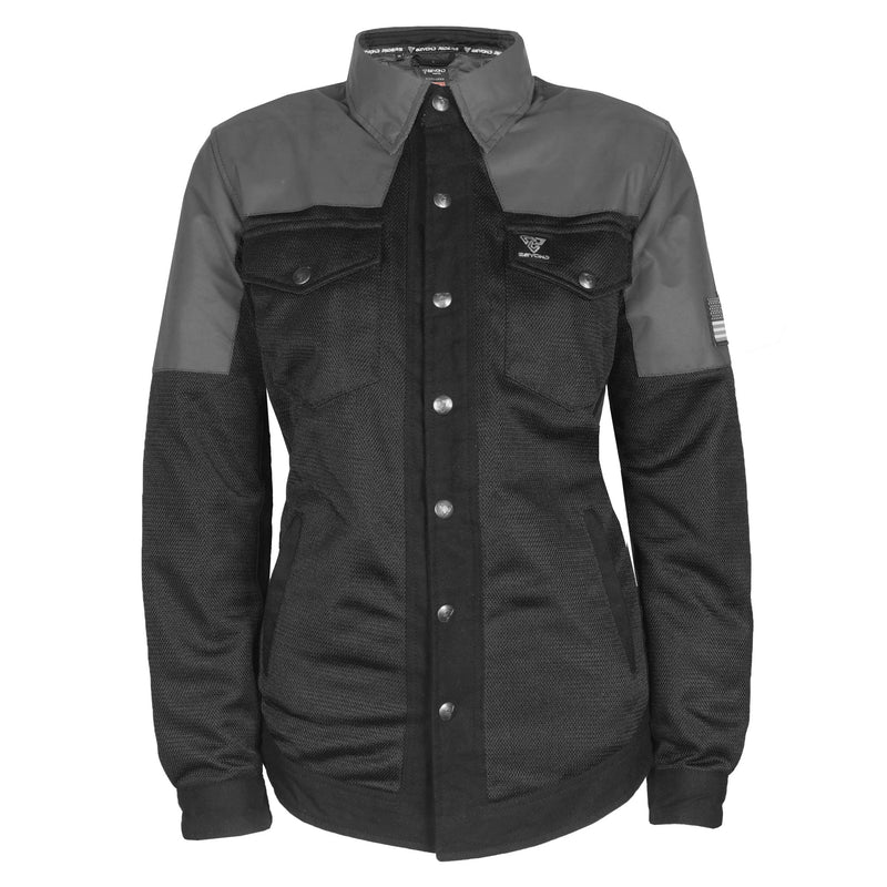 Load image into Gallery viewer, Summer Mesh Reflective Shirt "Nightfall Nebula" for Women - Black