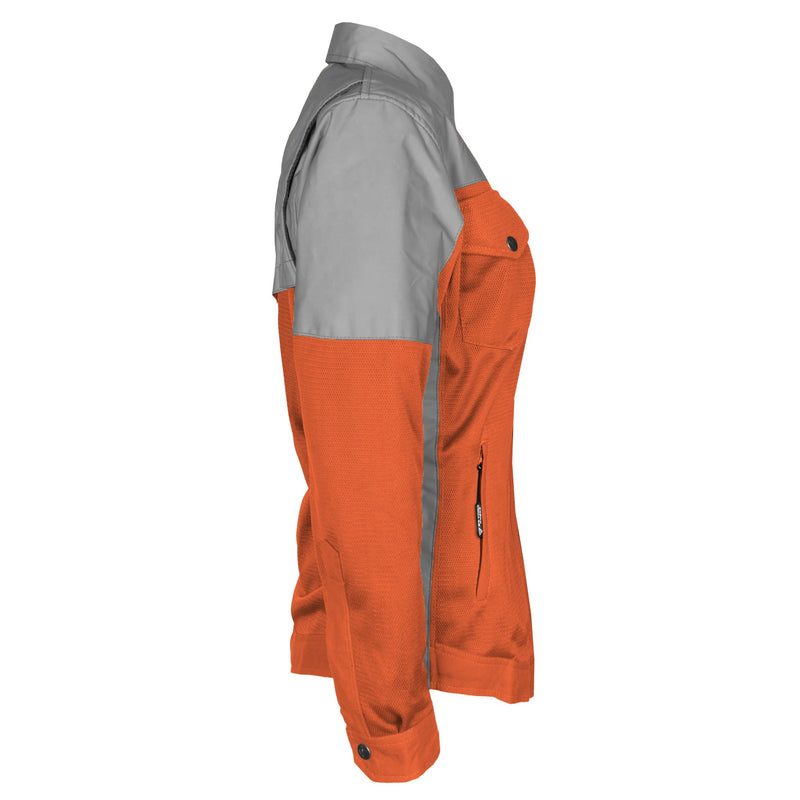 Load image into Gallery viewer, Summer Mesh Reflective Shirt Orange Eclipse for Women