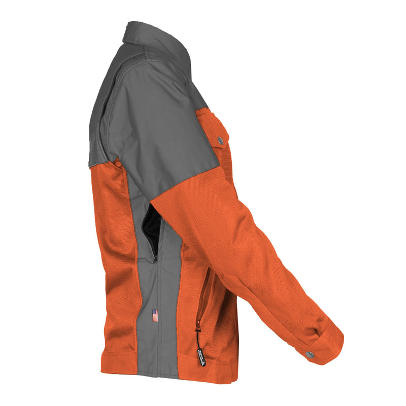 Load image into Gallery viewer, Summer Mesh Reflective Shirt Orange Nebula for Women
