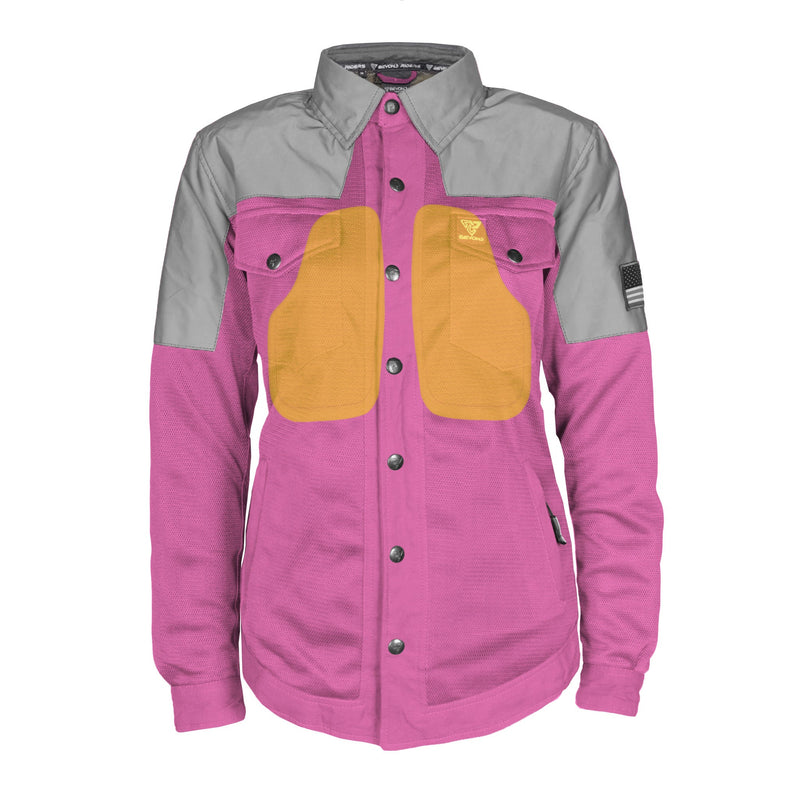 Load image into Gallery viewer, Summer Mesh Reflective Shirt Pink Eclipse for Women