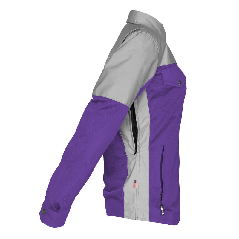 Load image into Gallery viewer, Summer Mesh Reflective Shirt Purple Eclipse for Women