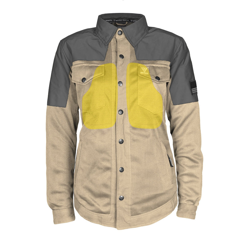 Load image into Gallery viewer, Summer Mesh Reflective Shirt Khaki Nebula for Women