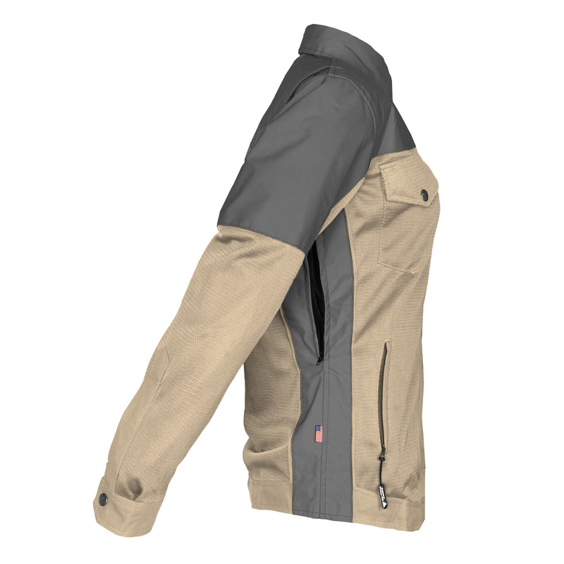 Load image into Gallery viewer, Summer Mesh Reflective Shirt Khaki Nebula for Women