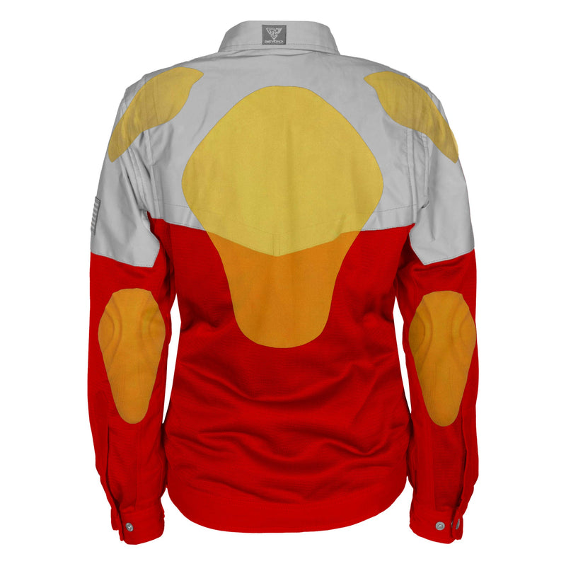 Load image into Gallery viewer, Summer Mesh Reflective Shirt Red Eclipse for Women - with Pads