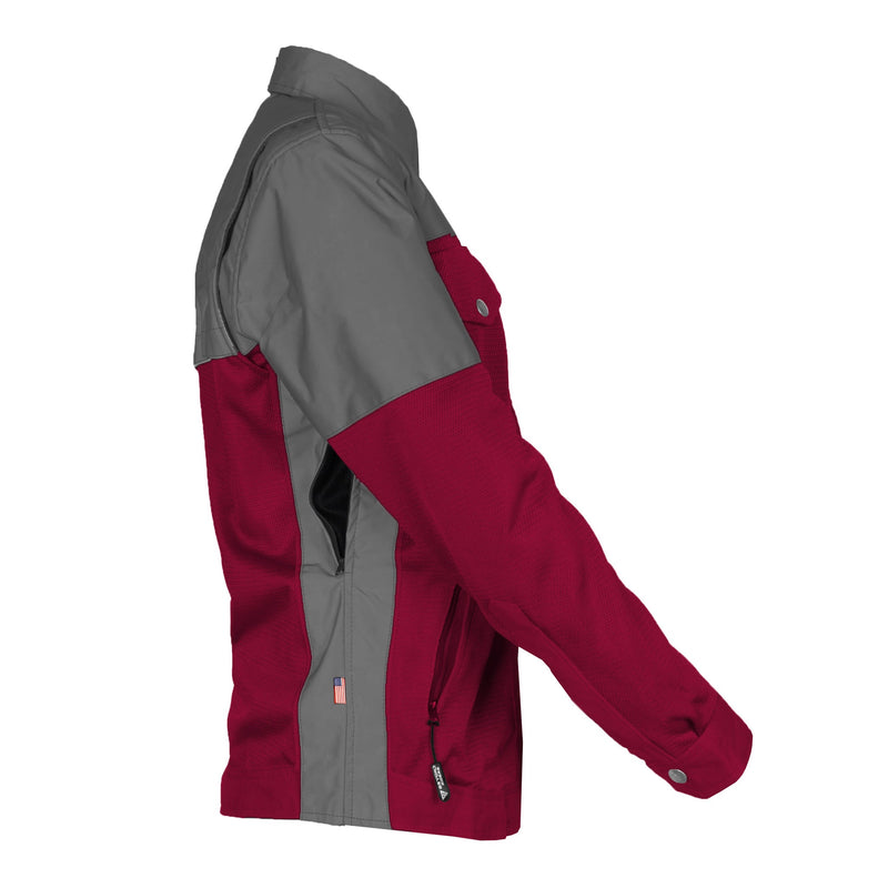 Load image into Gallery viewer, Summer Mesh Reflective Shirt Red Maroon Nebula for Women - with Pads