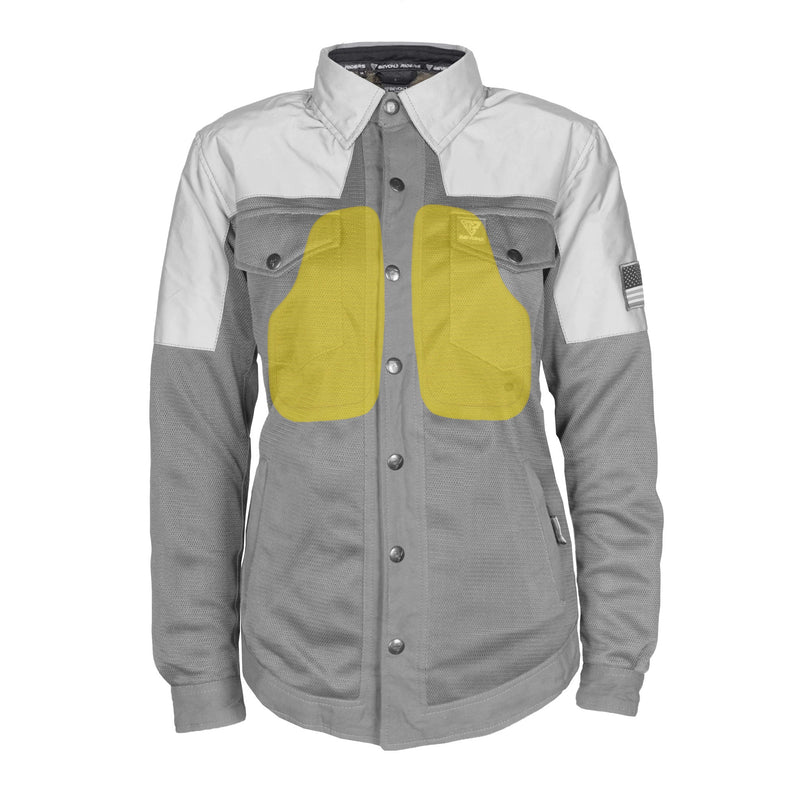 Load image into Gallery viewer, Summer Mesh Reflective Shirt "Twilight Titanium" for Women - Gray and Silver