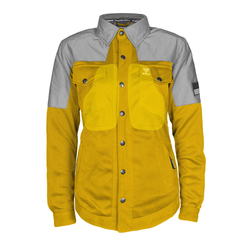 Load image into Gallery viewer, Summer Mesh Reflective Shirt Yellow Eclipse for Women
