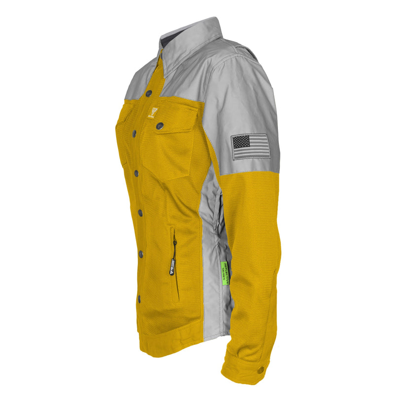 Load image into Gallery viewer, Summer Mesh Reflective Shirt Yellow Eclipse for Women