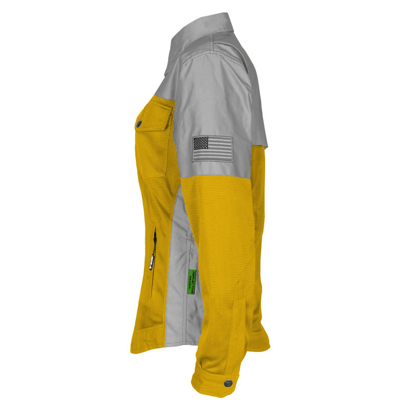Load image into Gallery viewer, Summer Mesh Reflective Shirt Yellow Eclipse for Women