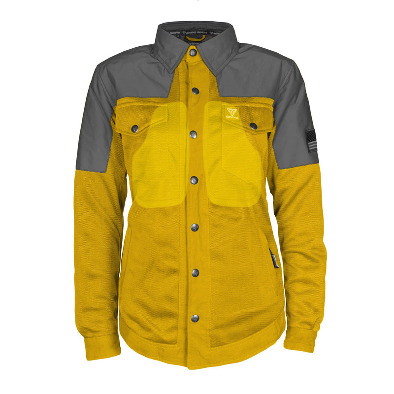 Load image into Gallery viewer, Summer Mesh Reflective Shirt Yellow Nebula for Women