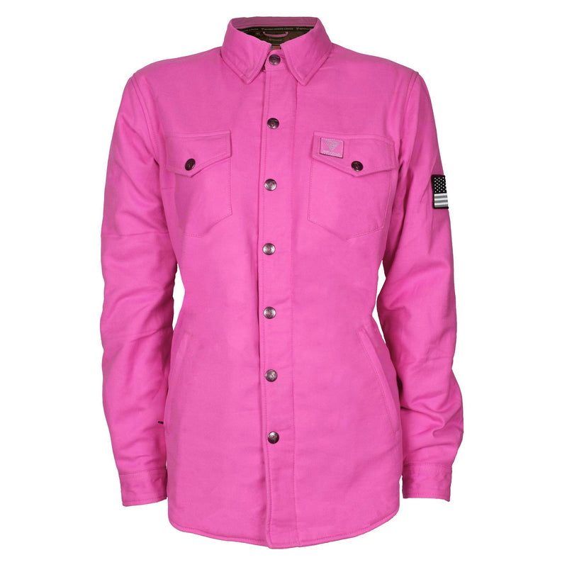 Load image into Gallery viewer, Protective Flannel Shirt for Women - Pink Solid