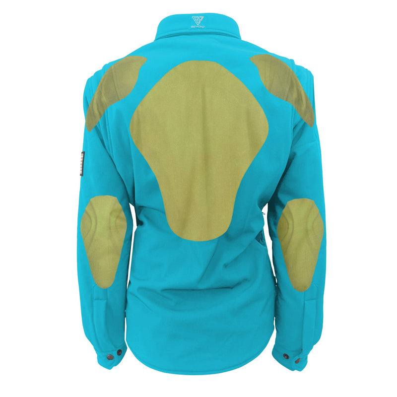 Load image into Gallery viewer, Protective SoftShell Winter Jacket for Women – Arctic Blue Matte