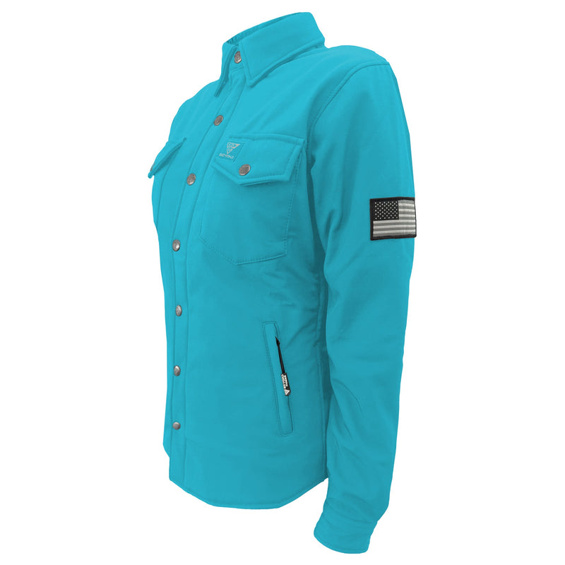 Load image into Gallery viewer, Protective SoftShell Winter Jacket for Women – Arctic Blue Matte