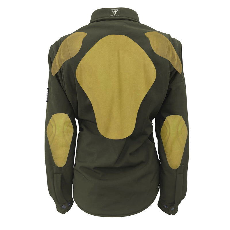 Load image into Gallery viewer, Protective SoftShell Winter Jacket for Women - Army Green Matte