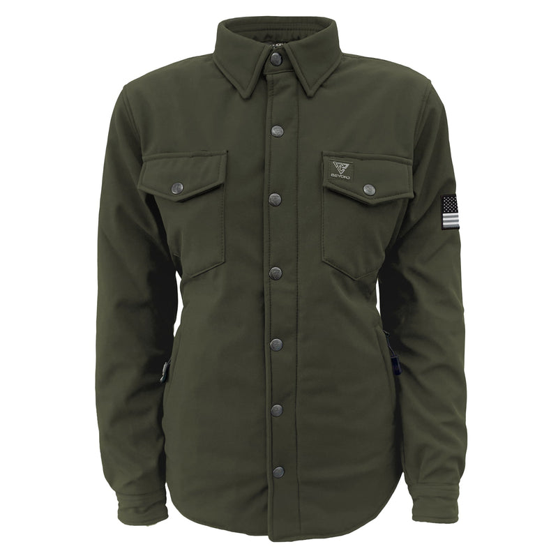 Load image into Gallery viewer, Protective SoftShell Winter Jacket for Women - Army Green Matte