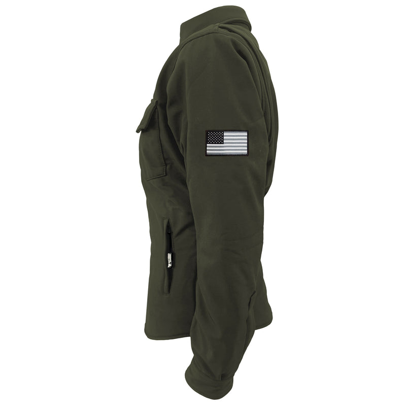 Load image into Gallery viewer, Protective SoftShell Winter Jacket for Women - Army Green Matte