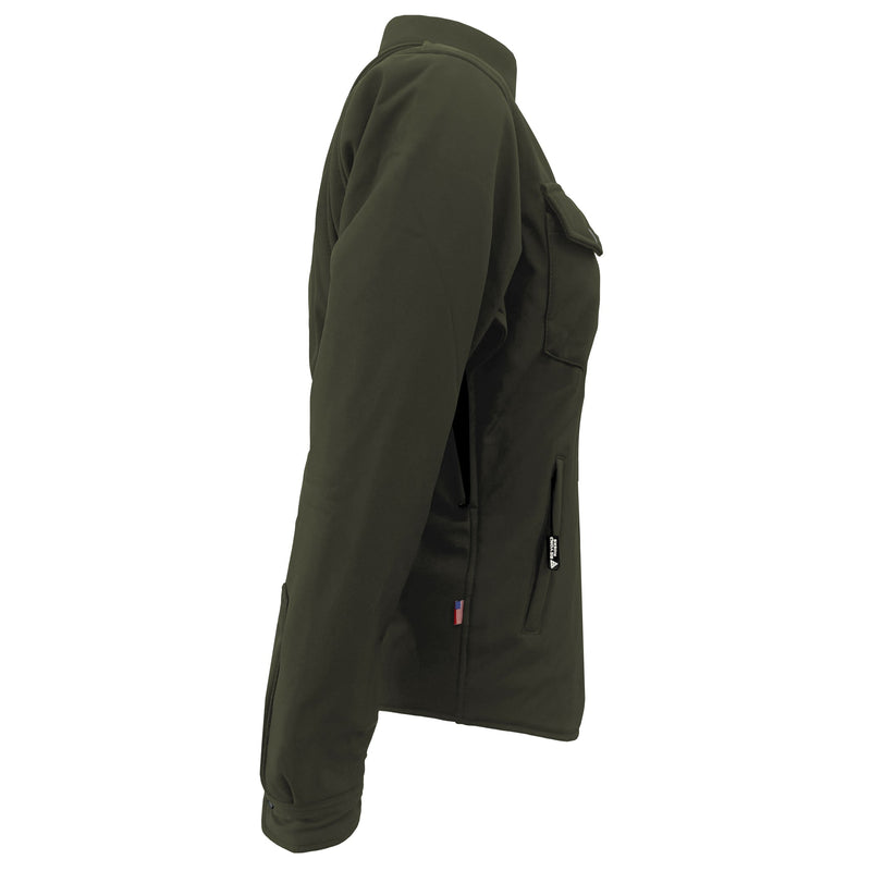 Load image into Gallery viewer, Protective SoftShell Winter Jacket for Women - Army Green Matte