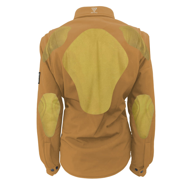 Load image into Gallery viewer, Protective SoftShell Winter Jacket for Women – Mustard Matte