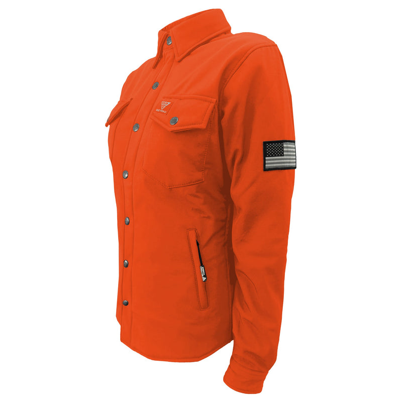 Load image into Gallery viewer, Protective SoftShell Winter Jacket for Women – Orange Matte