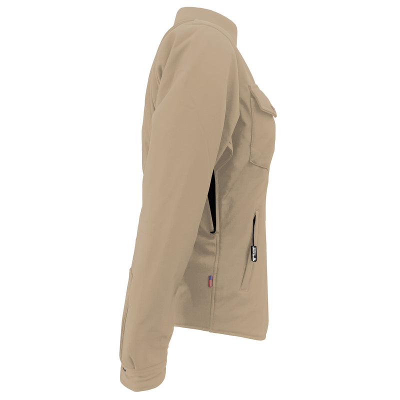 Load image into Gallery viewer, Protective SoftShell Winter Jacket for Women – Khaki Matte