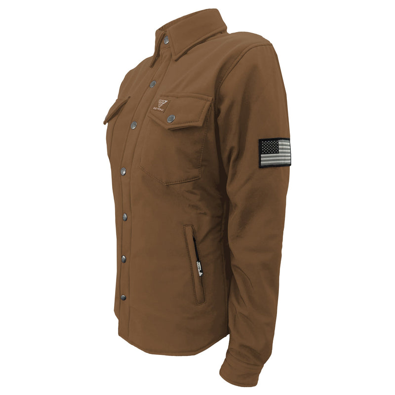 Load image into Gallery viewer, Protective SoftShell Winter Jacket for Women – Light Brown Matte