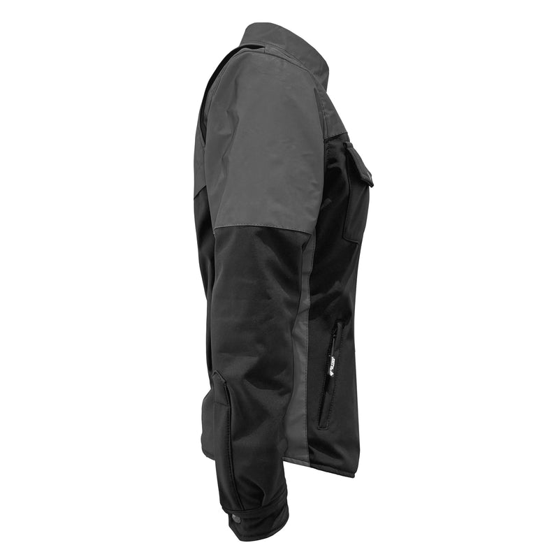 Load image into Gallery viewer, SoftShell Reflective "Nightfall Nebula" Winter Jacket for Women - Black Matte
