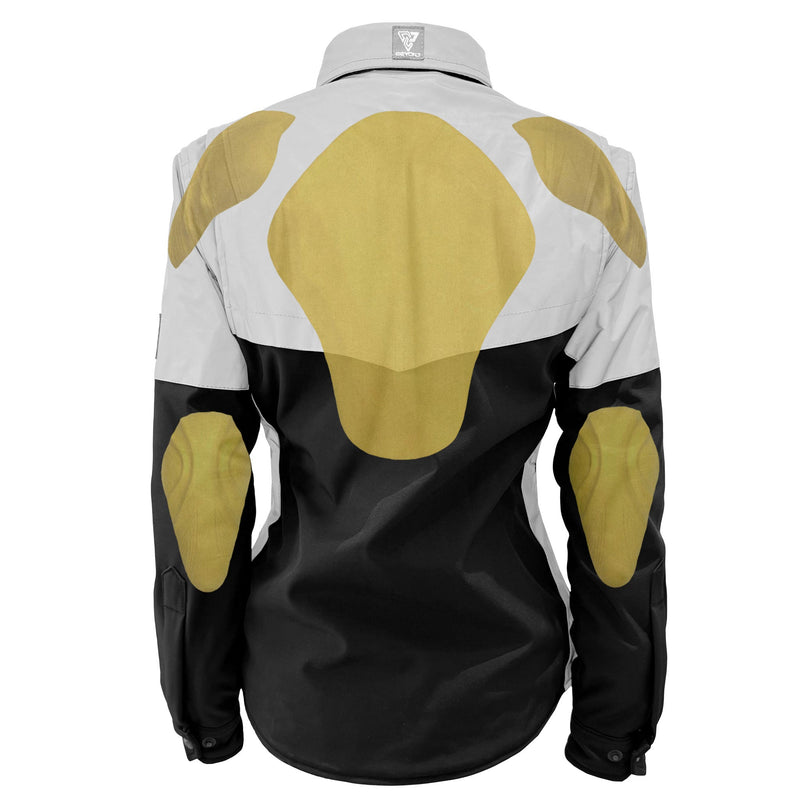 Load image into Gallery viewer, SoftShell Reflective "Alloy Ecplise" Winter Jacket for Women - Black and Silver