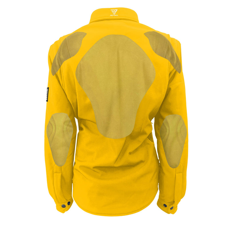 Load image into Gallery viewer, Protective SoftShell Winter Jacket for Women – Yellow Matte