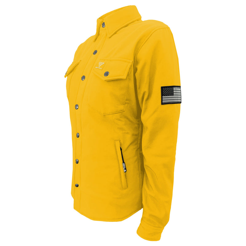 Load image into Gallery viewer, Protective SoftShell Winter Jacket for Women – Yellow Matte