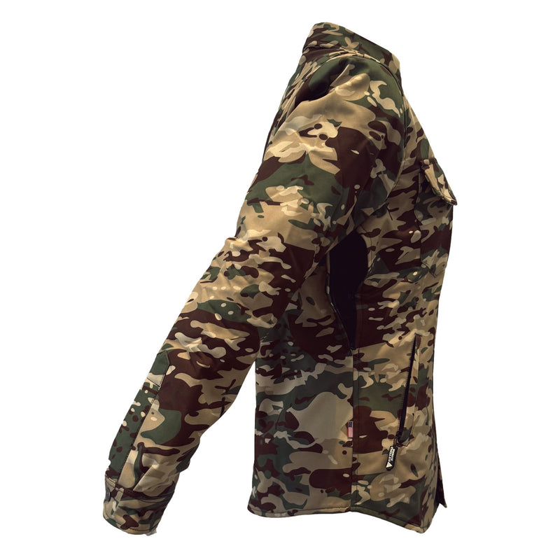Load image into Gallery viewer, Protective SoftShell Winter Jacket for Women Camouflage Delta Four with Pads