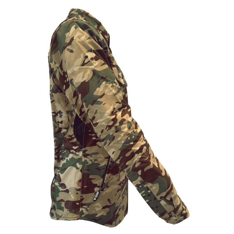 Load image into Gallery viewer, Protective SoftShell Winter Jacket for Women Camouflage Delta Four with Pads