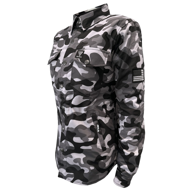 Load image into Gallery viewer, Protective SoftShell Winter Jacket for Women Camouflage Grey Boomer