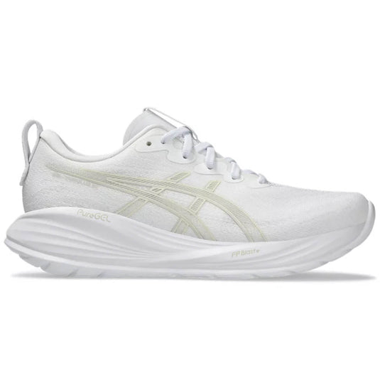 Women's Asics Gel-Cumulus 27, White/Lake Grey, 10.5 B Medium - Skoutley Outdoors LLC